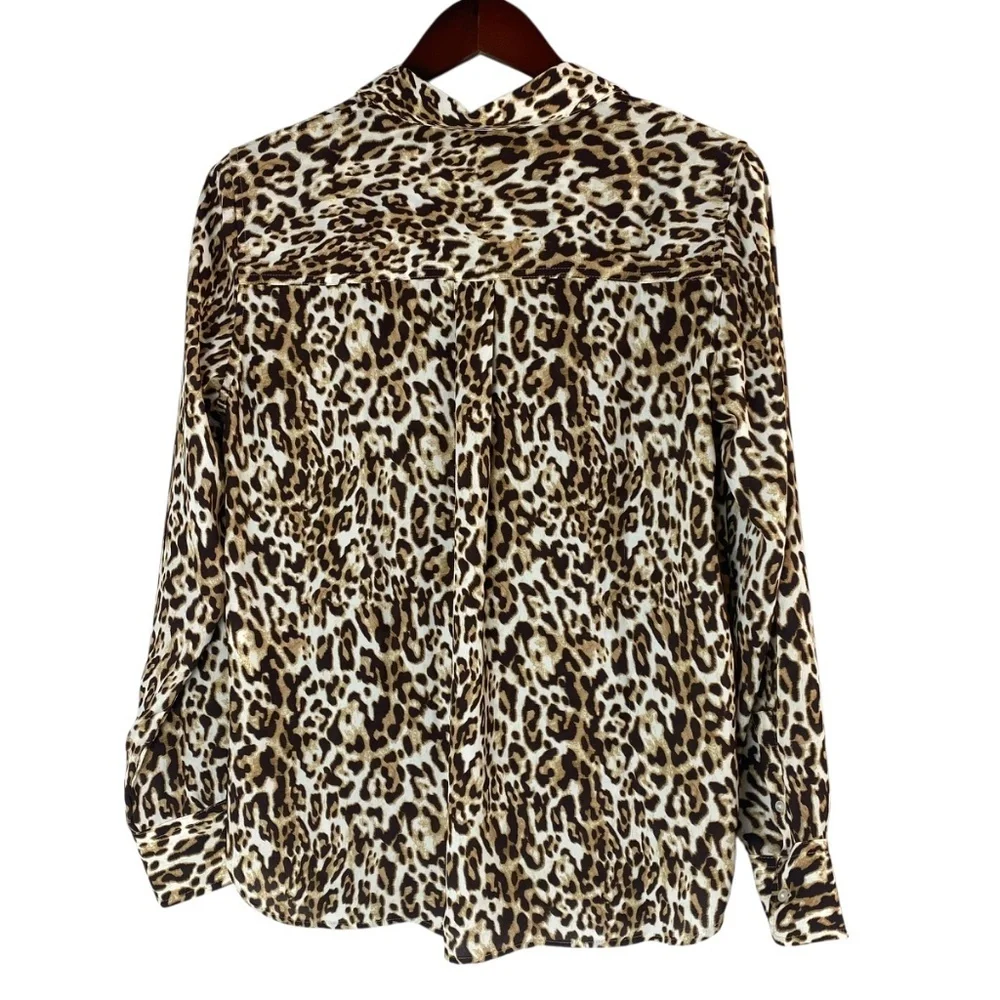 BANANA REPUBLIC Lot x2 Dillon Shirt in Leopard and Daisy Floral Size S and XS - Picture 3 of 12